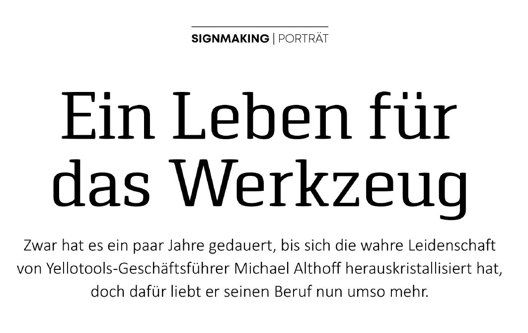 Ein Leben für das Werkzeug Titel